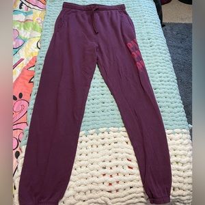PINK Sweat Pants with elastic band and adjustable string